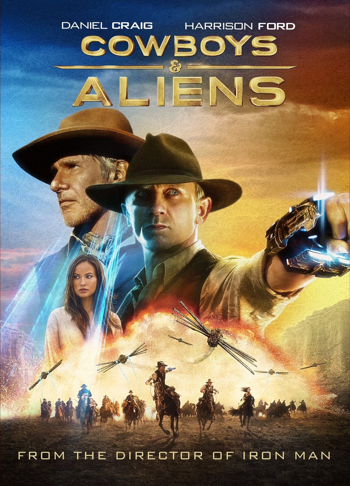Cowboys & Aliens (DVD) Daniel Craig Harrison Ford Abigail Spencer Buck Taylor