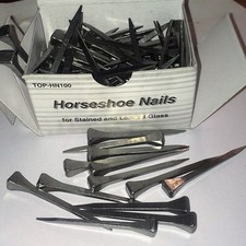 Horseshoe Nails 100 pieces  Stained Glass Supply - 1 Box