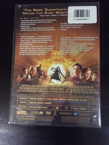 Spider Man 2 DVD Full Screen Special Edition Sealed - Imagen 2 de 4