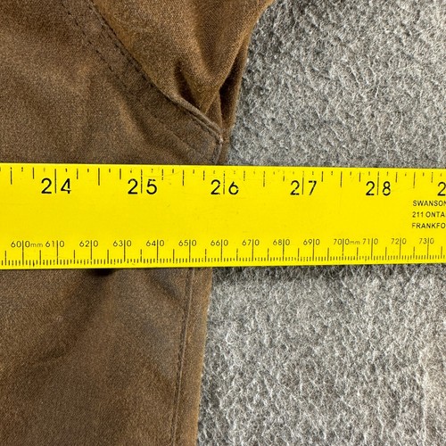Outback Trading Co Jacket Mens L Brown Oilskin Waxed Tin Cloth Cotton Pathfinder - Picture 9 of 11