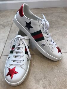 gucci tennis shoes with stars