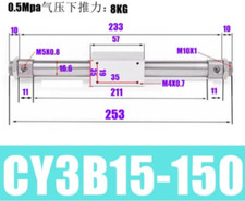 1PCS NEW FIT FOR SMC rodless cylinder CY3B15-150
