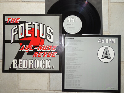 The Foetus All-Nude Revue    Bedrock 12''  Some Bizzare    WOMB FAN 13  UK  MINT