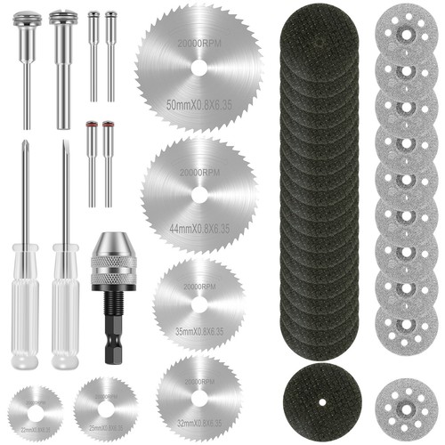 45Pcs Cutting Wheel Discs Mini Rotary Tool Cutting Blades Set HSS Circular guQvl - Picture 10 of 11