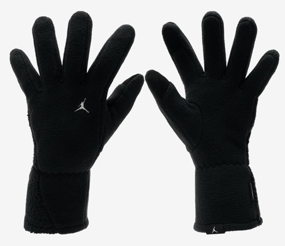 Nike Men Jordan Polartec Fleece Gloves Black Run Training GYM