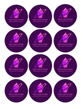 50 COUNT- custom ONE IMAGE FOR ALL set of edible images, choose your size