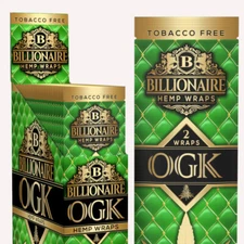 Billionaire Wraps - OGK (Only God Knows) Rolling Paper - (Box of 25 Pouches)