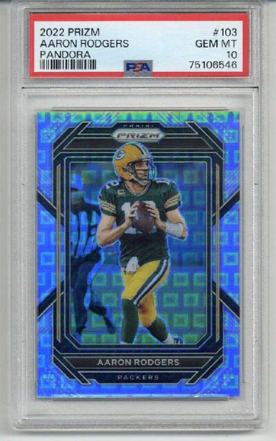 2022 PANINI PRIZM PANDORA #103 AARON RODGERS PACKERS /400 PSA 10 LOW POP RARE