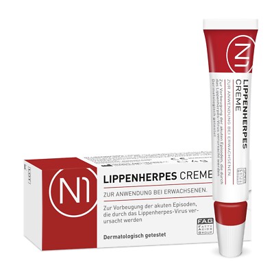 N1 LIPPENHERPES CREME Sofort-Effekt - 4 g - Bei Lippenherpes - Patentiert