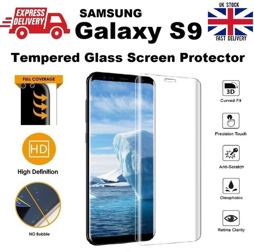 3D Rounded Shatter Proof REAL Tempered Glass Screen Protector for Samsung S9 - 第 1/12 張圖片