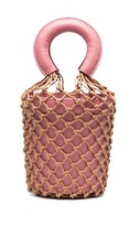 Authentic Staud Pink  Bucket Bag Leather New