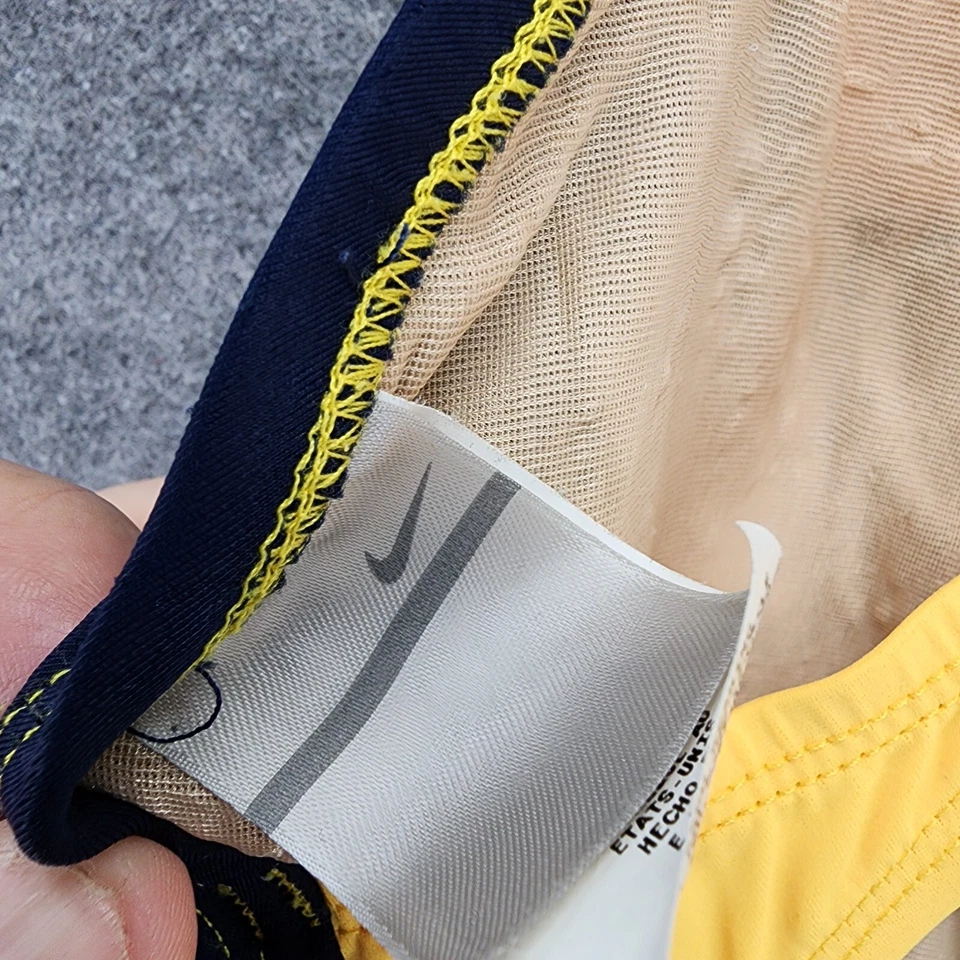 Nike One Piece Swimsuit Womens 14 Blue Yellow Swimwear - Image 3 of 4