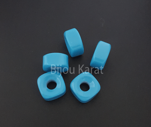 Mavi Tas Blaue Steine Stein Nazar Boncuk Perle Türkis Perlen Anhänger Kette 5mm - Bild 6 von 6