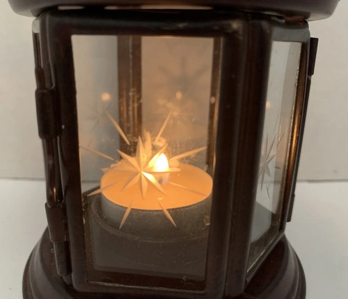 Metal Tea candle lantern . - Picture 7 of 8