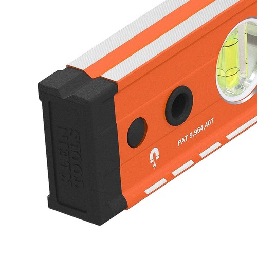 Klein Tools 93524MAG Magnetic Box Beam Level, 3 Vial, 24" - Picture 7 of 9