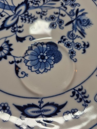 Blue Danube China - white Onion Tea Cup Saucer snack plate cup ring -Japan - Picture 3 of 13