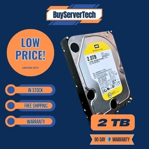 2TB SATA WD2004FBYZ WD 3.5" Enterprise Hard Drive 7.2K RPM 6Gbps 128MB - Image 2 of 2