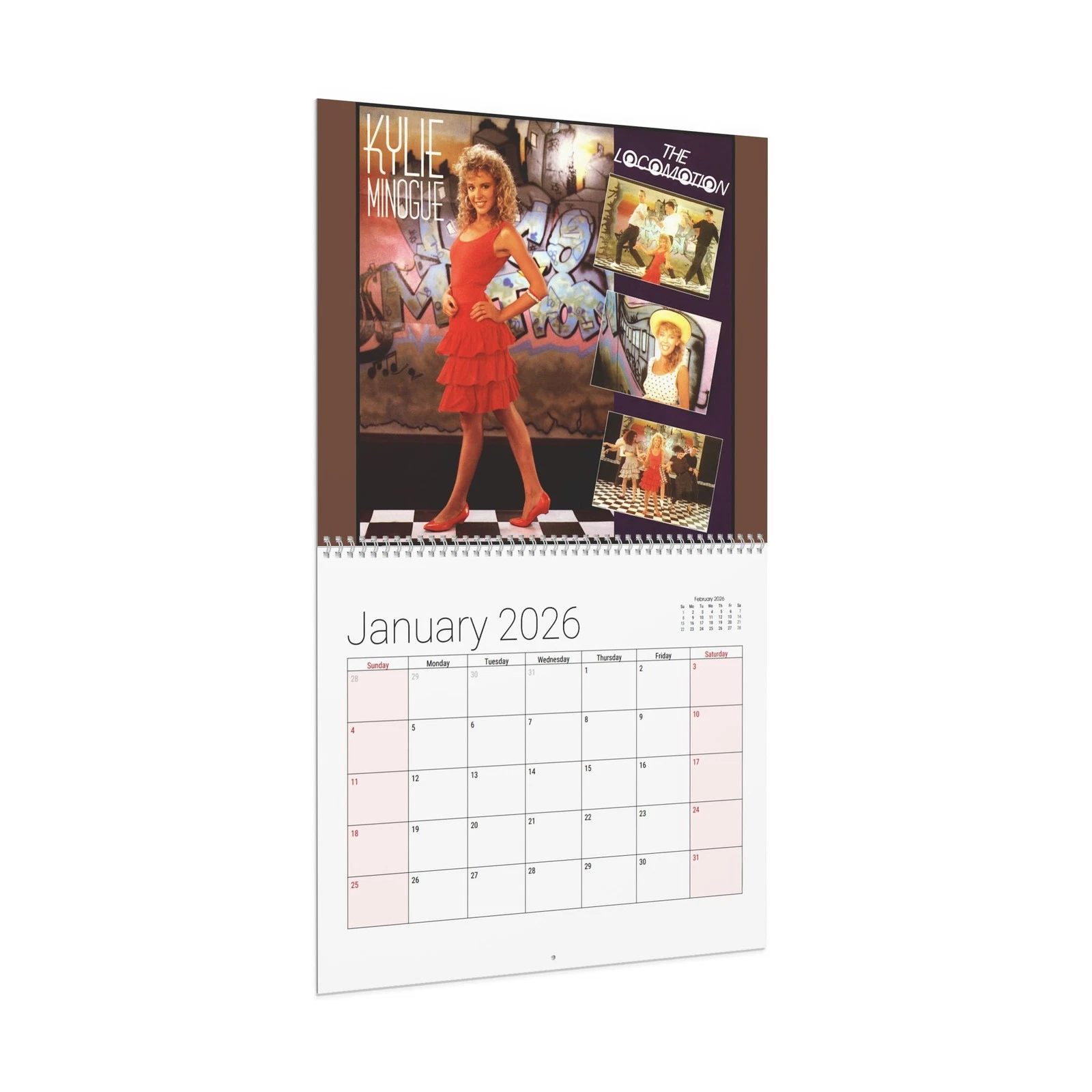 Kylie Minogue 2026 Wall Calendar - Home Decor, Music Fan Gifts, Monthly