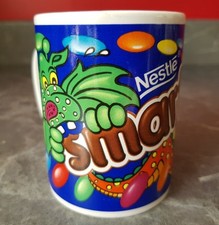 Nestle Smarties Dragon/Snake Small Ceramic Child's Colourful Collectable Mug Cup