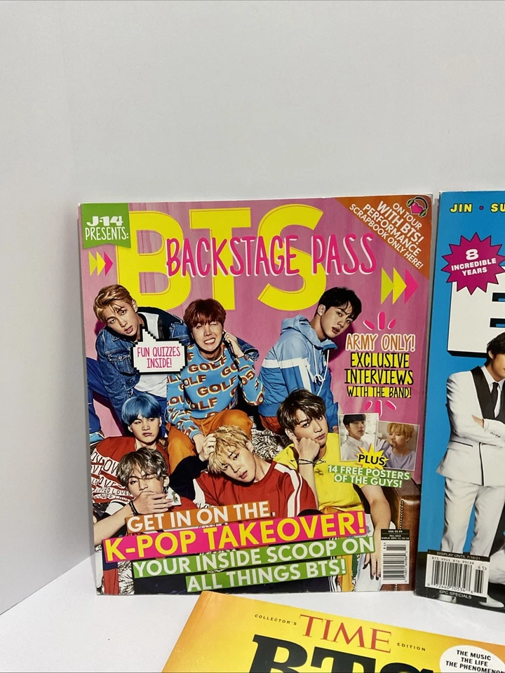 BTS Entertainment Weekly Time Teen Party J14 Lot Of 5 Magazines 2018 To 2022 - Image 2 of 4