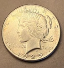 1925 Peace Silver Dollar $1 Coin 90% Silver Circulated No Mint Mark Philadelphia