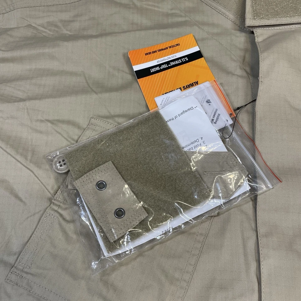 5.11 Tactical Stryke TDU Shirt Men’s 5XLT Tall Tan Long Sleeve Full Zip NEW - Image 4 of 4