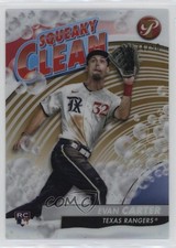 2024 Topps Pristine Squeaky Clean Gold Refractor 34/50 Evan Carter #SQ-12 v9t