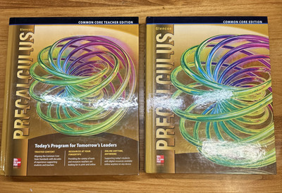 Glencoe Precalculus Teacher Edition & Student Textbook McGraw Hill 2014 Like New