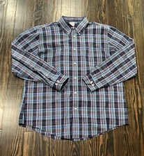 Brooks Brothers Regent Shirt Men  s XL Plaid Blue Cotton