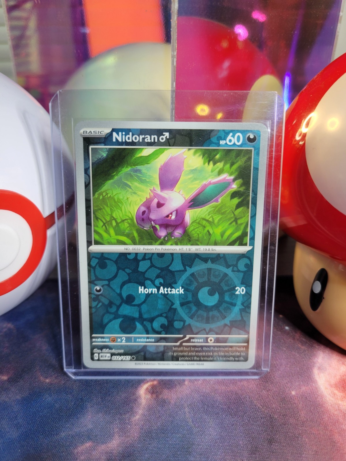 Nidoran M 32/165 Pokémon TCG S&V 151 Reverse Holo Common NM