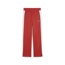 PUMA T7 Always On Straight Track Pants Womens Red Casual Athletic Bottoms 629797
