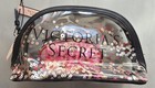 Lot 2 NWT Victoria's Secret Clear Confetti Makeup Cosmetic Bag+ Glitter Pouch  — photo 2