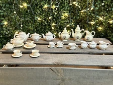 lot of vintage miniature tea sets 