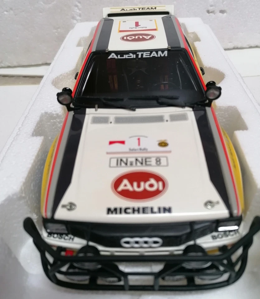 Modellino Audi Quattro Safari Rally 1984, H.Mikkola. Autoart 1:18 - Immagine 4 di 4