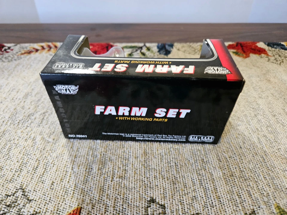 Motor Max Farm Set -- NO.76041 -- Tractor w/Disc Trailer -- NIP!! - Image 3 of 4