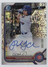 2022 Bowman Chrome Prospect Speckle Refractor /299 Parker Chavers Auto 3hd