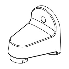 Central Brass SU-511-A Chrome 1-11/16" Shelf Back Spout With Aerator