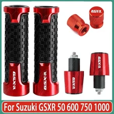 For Suzuki GSXR 50 600 750 1000 CNC Handle Grips Handle Bar End Cap Tire Valve