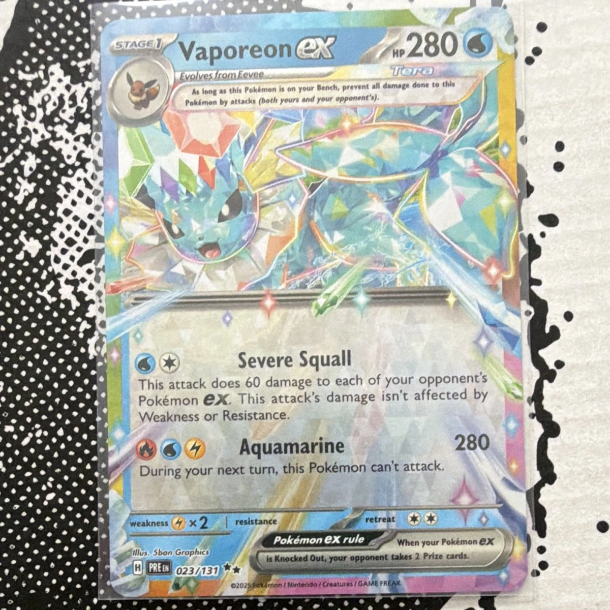 Vaporeon ex Pokémon TCG Cards for sale | eBay