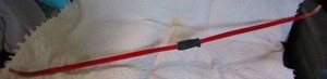 Vintage Red Bear Recurve Fiberglass Bow By Bear AMO 50"