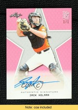 2020 Leaf Perfect Game National Showcase 1/1 Jack Holman #BA-JH2 Auto 13u1