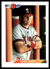 Gary Gaetti 1992 Bowman #564 Angels MLB READ FREE SHIPPING AutographDen