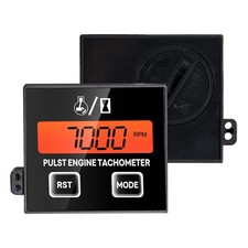 Wireless Digital Chainsaw Tachometer Hour Counter Meter Rpm Atv Calibrated Gauge
