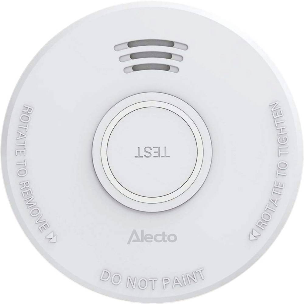 Détecteur de fumée avec alarme 85dB Alecto SD110 à pile pour protection nuit