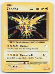 Zapdos 42/108 XY Evolutions Holo Rare