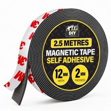 2.5M Magnetic Tape Self Adhesive 12mm x 2mm Flexible Anisotropic Strip Roll