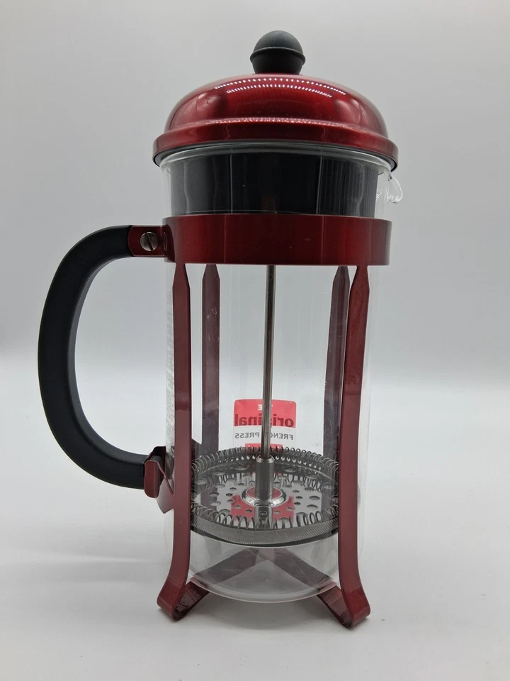 Prensa francesa Starbucks Bodum roja con mango negro Foto 2 de 4