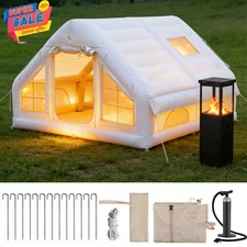 Instant Cabin Air Tent with Portable Propane Heater - All-Season Camping Bundle