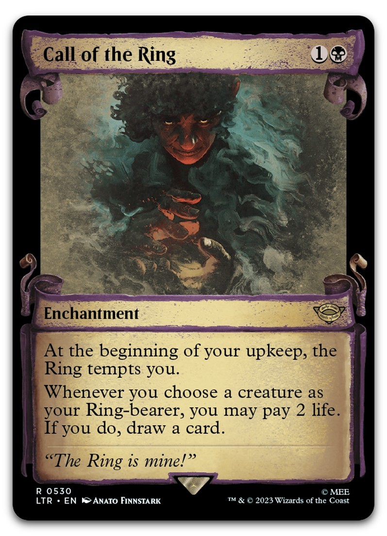 Call of the Ring (Showcase Scrolls) #530 (NM) Lord of the Rings LTR Magic MTG