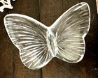 Vintage Waterford Clear Crystal Butterfly  Signed Paperweight Figurine Decor